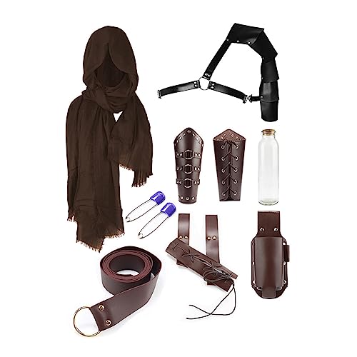 X-Institute Mittelalterlicher Ritter Rollenspiel Cosplay Kostüm Outfit Set Halloween Ritter Dress Up Requisiten Mittelalterlicher Ritter Kit Mittelalterliches Ritterkostüm von X-Institute