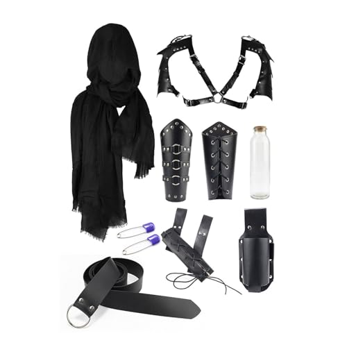 X-Institute Mittelalterlicher Ritter Rollenspiel Cosplay Kostüm Outfit Set Halloween Ritter Dress Up Requisiten Mittelalterlicher Ritter Kit Mittelalterliches Ritterkostüm von X-Institute