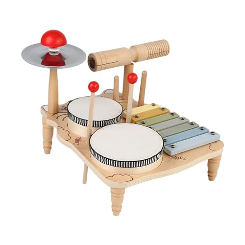 X-Institute Orff Trommel Set Spielzeug Für Kinder Frühe Bildung Musik Percussion Spielzeug Harfe Klavier Musikinstrument Spielzeug Baby Sensorische Musik Geschenk von X-Institute