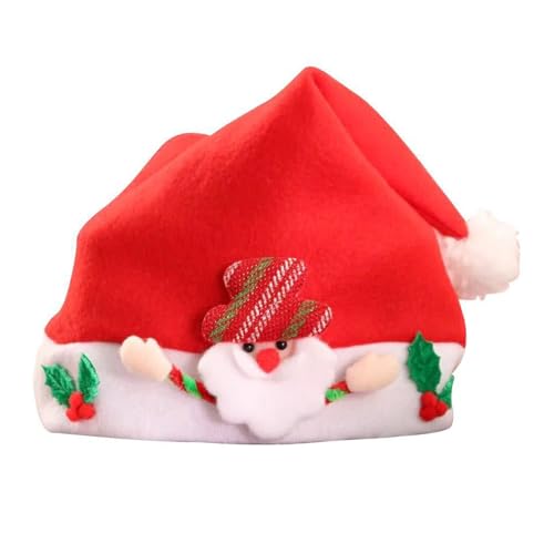 X-Institute Santa Hats Strick Weihnachtshüte Weiche Bequeme Haltbarkeit Hüte Für Schulaktivitäten von X-Institute