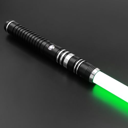 Duell Lichtschwerter Smooth Swing 12 RGB Farben Lichtschwert Kinder, Motion Control FX Lightsaber-16 Modus-Sounds, Metal laserschwert Erwachsene, Schwere Duell laserschwerter für Kinder von X-TREXSABER