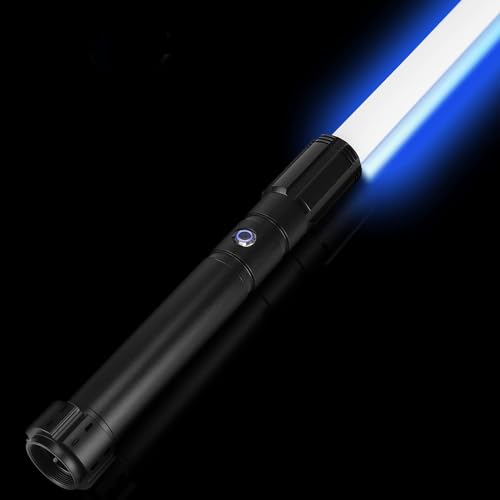 X-TREXSABER Lichtschwert mit Bewegungskontrolle, Glatter Schwung 12 RGB Farben und 16 Sound Fonts Lightsaber, Griff Schwere Duell laserschwert für Erwachsene Tag Der Kinder Cosplay von X-TREXSABER