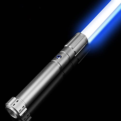 X-TREXSABER Lichtschwert mit Bewegungskontrolle, Glatter Schwung 12 RGB Farben und 16 Sound Fonts Lightsaber, Griff Schwere Duell laserschwert für Erwachsene Tag der Kinder Cosplay von X-TREXSABER