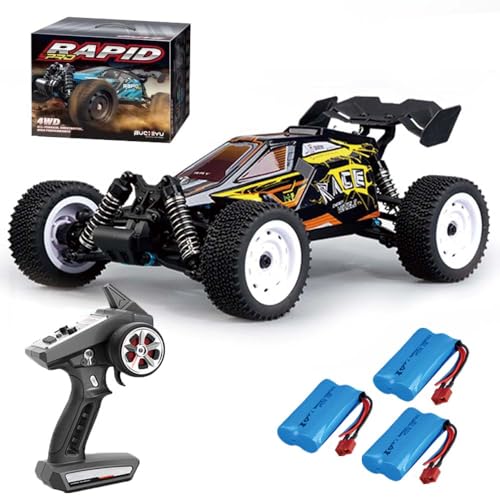 X-Verse 16201 Ferngesteuertes Auto, 2.4GHz 1:16 4WD Wasserdichtes RC Autos Kohlebürste Motor, 50KM/H All Terrain Offroad RC Truggy für Kinder Erwachsene, Gelb X-Verse 16201 Ferngesteuertes Auto, 2.4GHz 1:16 4WD Wasserdichtes RC Autos Kohlebürste Motor, 50KM/H All Terrain Offroad RC Truggy für Kinder Erwachsene, Gelb von X-Verse