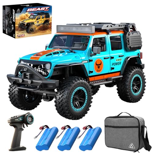 X-Verse SG206PRO Ferngesteuertes Auto, 1:20 RC Autos Kohlebürste Motor, 4WD All Terrain Offroad RC Truggy RC Truck Crawler für Erwachsene Kinder, 3 Batterien X-Verse SG206PRO Ferngesteuertes Auto, 1:20 RC Autos Kohlebürste Motor, 4WD All Terrain Offroad RC Truggy RC Truck Crawler für Erwachsene Kinder, 3 Batterien von X-Verse