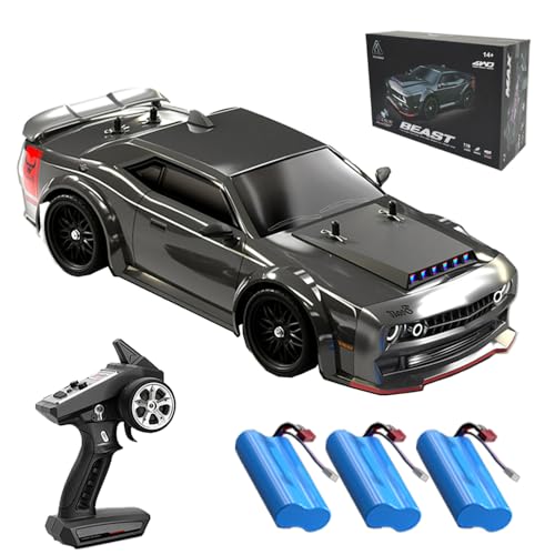 X-Verse SG216MAX Ferngesteuertes Auto mit Bürstenloser Motor, 70KM/H 1:16 2.4GHz RC Drift Car, RC Auto Geländewagen Offroad, Geschenk für Kinder Erwachsene, 3 Batterien von X-Verse