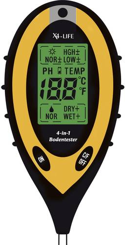 X4-LIFE 700403 Bodenmessgerät Schwarz, Gelb von X4-LIFE