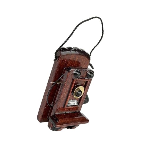 1/12 Skala Vintage Holzpuppenhäuser Telefon Miniatur Retro Dekore Für Toy House Wohnzimmer Schlafzimmer Display Holzpuppenhäuser Telefon Wohnzimmer Dekore 1/12 Skala Vintage Holzpuppenhäuser Telefon Miniatur Retro Dekore Für Toy House Wohnzimmer Schlafzimmer Display Holzpuppenhäuser Telefon Wohnzimmer Dekore von XAGMODSHN