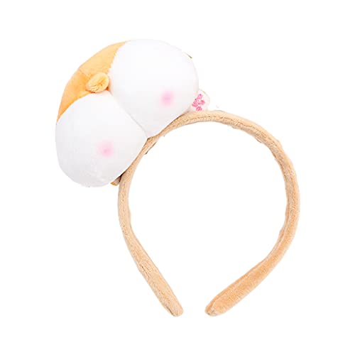 Cartoon Plüsch Haarband Piggy Butt Hair Holder Anime Pelziger Po Haarschmuck Hintern Elastisches Stirnband für Kopf von XAGMODSHN