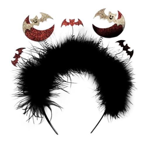 Halloween Mond Fledermaus Stirnband Kinder Dress Up Kopfbedeckung Haarschmuck für Kinder Hexenkostüm Supplies Requisiten von XAGMODSHN