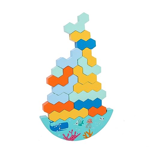 Hexagon Blocks Spielzeug für Kinder 3-5 Jahre alte Geschenke Stapeln Balance Spielzeug Motorik für Babys Pädagogisches Spielset Hexagon Blocks Spielzeug für Kinder 3-5 Jahre alte Geschenke Stapeln Balance Spielzeug Motorik für Babys Pädagogisches Spielset von XAGMODSHN