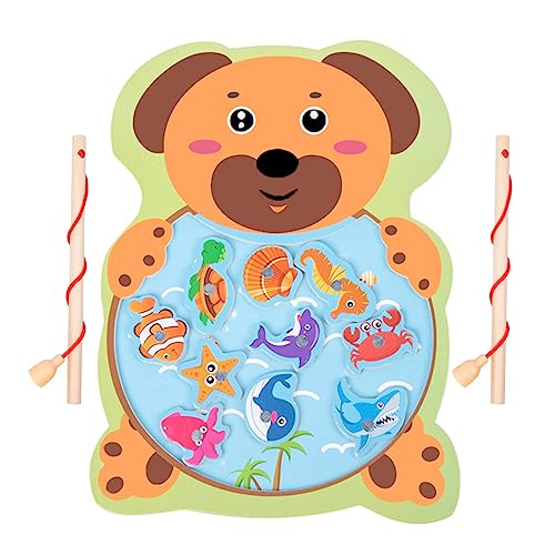 Holzbrett, Angelspiel-Set, lustiges und pädagogisches Spielzeug für Kinder, bunte Fische, Baby-Hand-Augen-Koordination Holzbrett, Angelspiel-Set, lustiges und pädagogisches Spielzeug für Kinder, bunte Fische, Baby-Hand-Augen-Koordination von XAGMODSHN