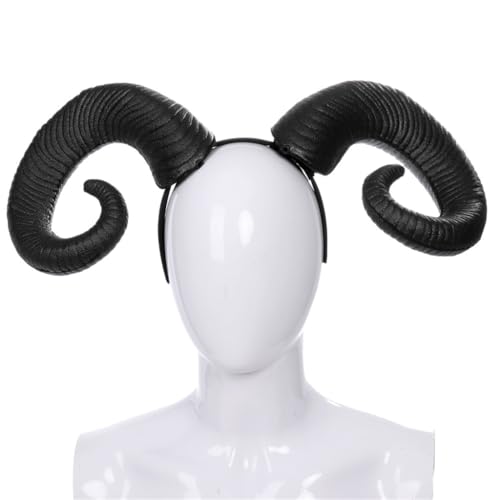 Horn-Halloween-Stirnband für Damen und Mädchen, tägliches Tragen, Halloween-Party, Kostüm, Cosplay, Haar-Accessoires von XAGMODSHN