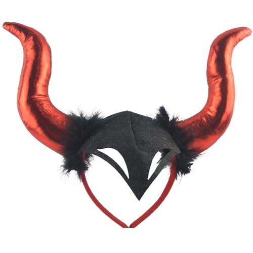 Horn-Halloween-Stirnband und Netzrock-Set für Damen und Mädchen, Halloween-Party, Kostüm, Cosplay, Haarschmuck Horn-Halloween-Stirnband und Netzrock-Set für Damen und Mädchen, Halloween-Party, Kostüm, Cosplay, Haarschmuck von XAGMODSHN