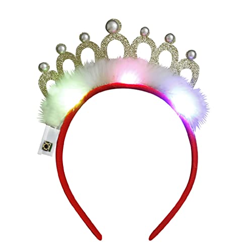 LED-Weihnachts-Stirnband, Haarreif, blinkender Hut, Stirnband, für Damen und Mädchen von XAGMODSHN