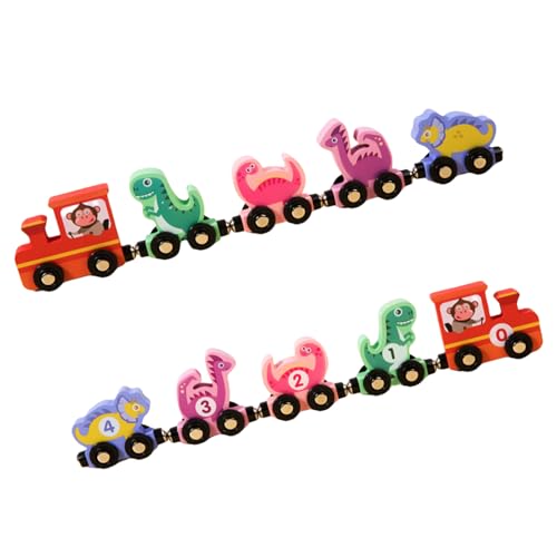 Magnetisches Set, buntes Holzzug-Spielzeug, verbessert Kreativität und Feinmotorik für Kinderbildung, 10 Stück Magnetisches Set, buntes Holzzug-Spielzeug, verbessert Kreativität und Feinmotorik für Kinderbildung, 10 Stück von XAGMODSHN