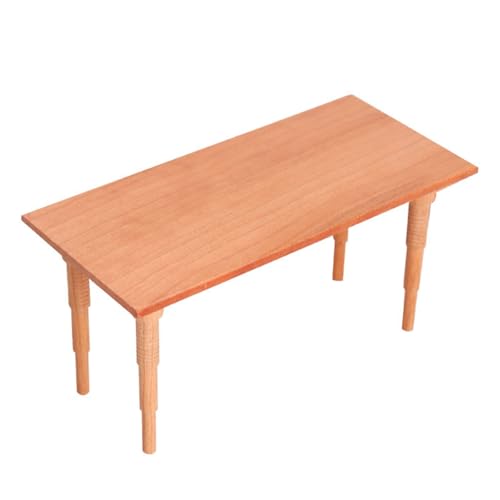 Miniatur-Esstisch-Modellfigur aus Naturholz, für Puppenhäuser im Maßstab 1:12, Dekoration, Bastelprojekt, Szene, Display, Requisiten, Puppenhaus, Möbeltisch Miniatur-Esstisch-Modellfigur aus Naturholz, für Puppenhäuser im Maßstab 1:12, Dekoration, Bastelprojekt, Szene, Display, Requisiten, Puppenhaus, Möbeltisch von XAGMODSHN