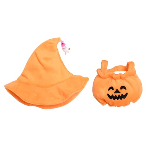 Modische Puppenkleidung für 15–17 cm große Modelle, mit schönem Zaubererhut und Kürbis-Oberteil, ideal für Partys, Zubehör, Halloween-Party-Kostüm Modische Puppenkleidung für 15–17 cm große Modelle, mit schönem Zaubererhut und Kürbis-Oberteil, ideal für Partys, Zubehör, Halloween-Party-Kostüm von XAGMODSHN
