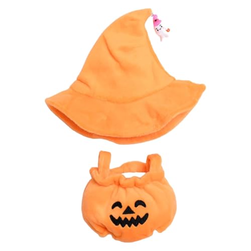 Modische Puppenkleidung für 15–17 cm große Modelle, mit schönem Zaubererhut und Kürbis-Top, ideal für Partys, Zubehör, Halloween-Kürbis-Kostüm Modische Puppenkleidung für 15–17 cm große Modelle, mit schönem Zaubererhut und Kürbis-Top, ideal für Partys, Zubehör, Halloween-Kürbis-Kostüm von XAGMODSHN
