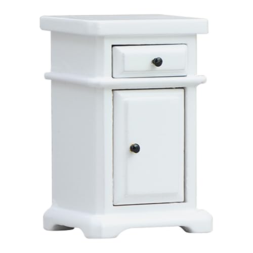 Puppenhaus-Schlafzimmer-Möbel, Maßstab 1:12, Miniatur-Nachttisch-Modell für Fotografie-Requisiten, Szenen-Display, Zubehör, Miniatur-Schlafzimmermöbel Puppenhaus-Schlafzimmer-Möbel, Maßstab 1:12, Miniatur-Nachttisch-Modell für Fotografie-Requisiten, Szenen-Display, Zubehör, Miniatur-Schlafzimmermöbel von XAGMODSHN