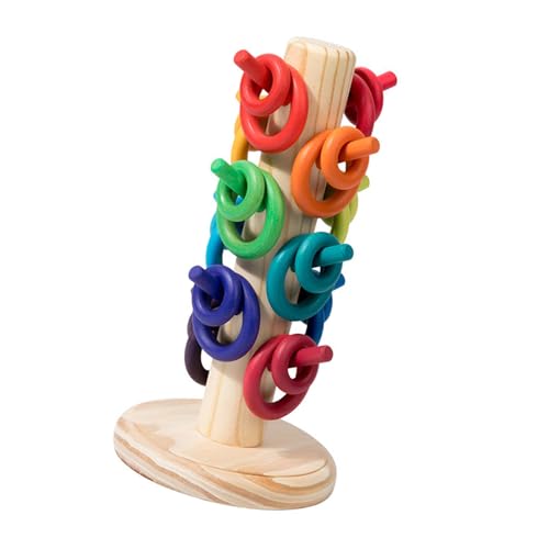 Ringwurfspiel für Kinder aus Holz für Vorschulkinder, Lern-Handspiel, Holz, mehrfarbige Ringe, Spielzeug-Set für Kinder Ringwurfspiel für Kinder aus Holz für Vorschulkinder, Lern-Handspiel, Holz, mehrfarbige Ringe, Spielzeug-Set für Kinder von XAGMODSHN