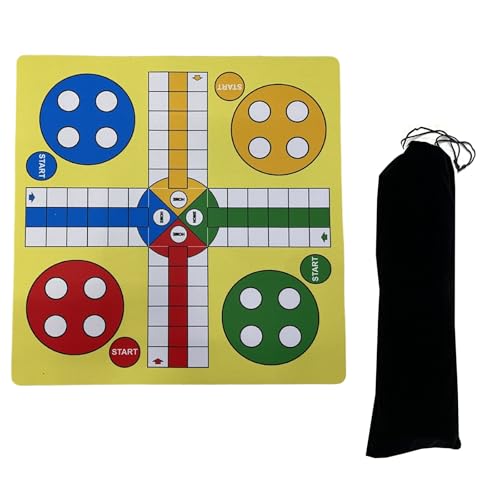 Tragbares Flugschachspiel Set Weiches Mauspad Board 4 Spieler Familienspiel Reisefreundlich Flugschach Set Tragbares Flugschachspiel Set Weiches Mauspad Board 4 Spieler Familienspiel Reisefreundlich Flugschach Set von XAGMODSHN