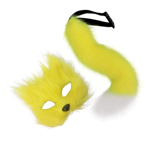 XAGMODSHN Füchse und Schwanz-Set mit Plüschohren, Tier-Cosplay-Kostüm, Zubehör für Halloween, Weihnachten, Partys, Erwachsene, Kinder, Tier-Cosplay-Kostüm XAGMODSHN Füchse und Schwanz-Set mit Plüschohren, Tier-Cosplay-Kostüm, Zubehör für Halloween, Weihnachten, Partys, Erwachsene, Kinder, Tier-Cosplay-Kostüm von XAGMODSHN