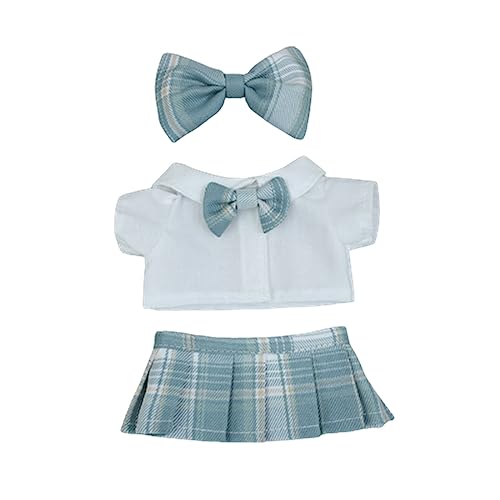 XAGMODSHN Gittermuster Anziehkleidung Baby Shirt + Rock Spielzeug Zubehör geeignet für 20 cm Mädchen Multi-Type zur Auswahl von XAGMODSHN