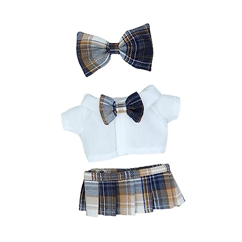 XAGMODSHN Gittermuster Anziehkleidung Baby Shirt + Rock Spielzeug Zubehör geeignet für 20 cm Mädchen Multi-Type zur Auswahl von XAGMODSHN