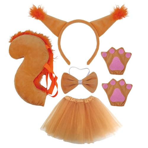 XAGMODSHN Haarreif für Damen, Cartoon-Eichhörnchen-Ohr-Form, mit Schwanz, Anime-Charakter-Aufführungen, Live-Übertragung, Kopfschmuck, Fliegen, männliche Fliege, Cosplay XAGMODSHN Haarreif für Damen, Cartoon-Eichhörnchen-Ohr-Form, mit Schwanz, Anime-Charakter-Aufführungen, Live-Übertragung, Kopfschmuck, Fliegen, männliche Fliege, Cosplay von XAGMODSHN