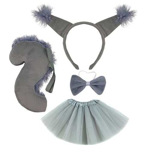 XAGMODSHN Haarreif für Damen, Cartoon-Eichhörnchen-Ohr-Form, mit Schwanz, Anime-Charakter-Aufführungen, Live-Übertragung, Kopfschmuck, Fliegen, männliche Fliege, Cosplay XAGMODSHN Haarreif für Damen, Cartoon-Eichhörnchen-Ohr-Form, mit Schwanz, Anime-Charakter-Aufführungen, Live-Übertragung, Kopfschmuck, Fliegen, männliche Fliege, Cosplay von XAGMODSHN