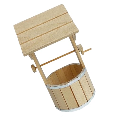 XAGMODSHN Handgemachtes Holzbrunnen Modell Mit Beweglichen Wasserpumpen Miniatur Brunnen Figur Für Realistische Puppenhäuser Garten Landschaftsbau Miniaturgartenzubehör XAGMODSHN Handgemachtes Holzbrunnen Modell Mit Beweglichen Wasserpumpen Miniatur Brunnen Figur Für Realistische Puppenhäuser Garten Landschaftsbau Miniaturgartenzubehör von XAGMODSHN