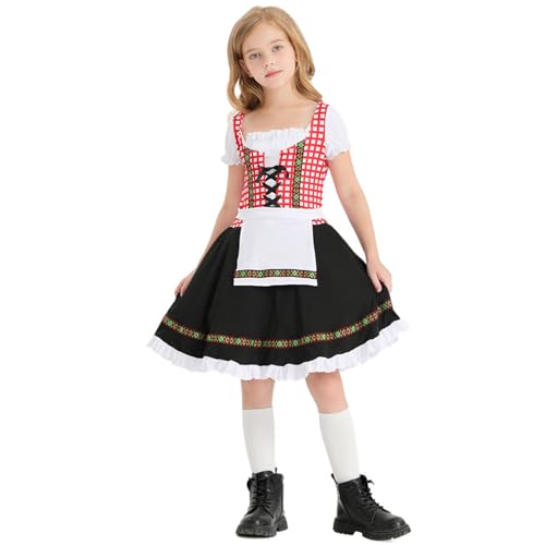 XAGMODSHN Kid Girl Oktoberfest Kostüm Deutsches Bayerisches Bierfestival Outfits Für Halloween Carnivals Party Dirndl Kleider Drindl Kostüm Deutsche Bayerische Oktoberfest Festival Frauen XAGMODSHN Kid Girl Oktoberfest Kostüm Deutsches Bayerisches Bierfestival Outfits Für Halloween Carnivals Party Dirndl Kleider Drindl Kostüm Deutsche Bayerische Oktoberfest Festival Frauen von XAGMODSHN