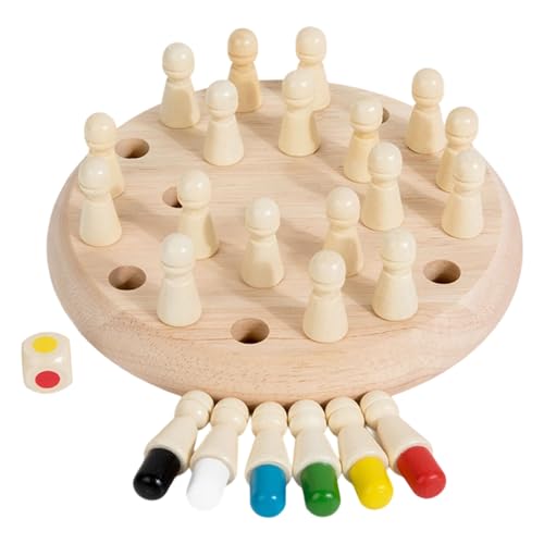 XAGMODSHN Kids Memory Game Early Educational Toy Toy Color Schach Kognitive Fähigkeiten Aufbauen Familienbrettspiel Von 3+ Holzstange Schach XAGMODSHN Kids Memory Game Early Educational Toy Toy Color Schach Kognitive Fähigkeiten Aufbauen Familienbrettspiel Von 3+ Holzstange Schach von XAGMODSHN