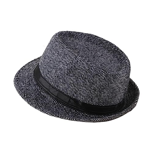 XAGMODSHN Klassischer Fedoras-Hut, passend für Herren und Damen, beliebte Hüte, Party, Gentleman, lässiger Stil, Oberhaube, Cosplay-Hut von XAGMODSHN