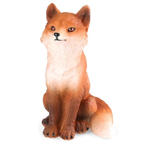 XAGMODSHN Realistische Füchse Spielzeug Statische Modellmodell Festfigur Figur Statue Wildlife Tierfigur Spielzeug Kinder Geschenk von XAGMODSHN