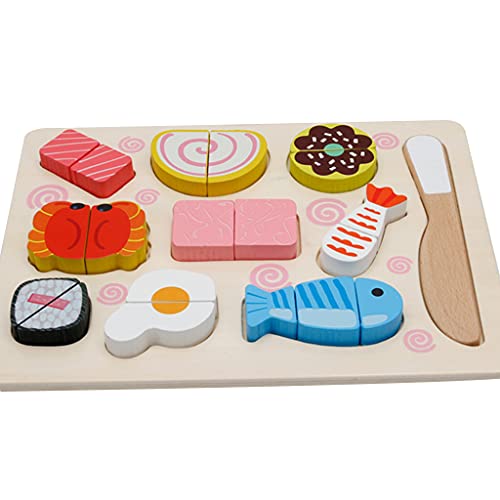 XAGMODSHN Realistisches Küchenspielzeug Pretend for Play Set Gemüse Obst Lebensmittel Holz Kochen Spielzeug Form Passendes Spielzeug Kinder Gif von XAGMODSHN