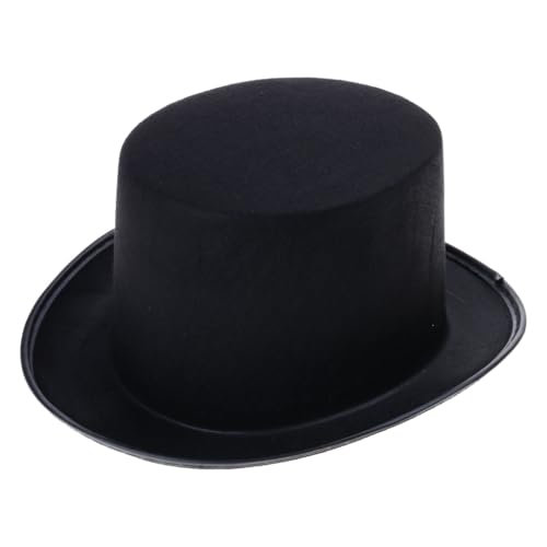 XAGMODSHN Steampunk Herren Hut Gay Top Hat Jazz Hut Gothic Steampunk Zylinder für Männer Rutschfester Hut Karneval Nachtclub von XAGMODSHN