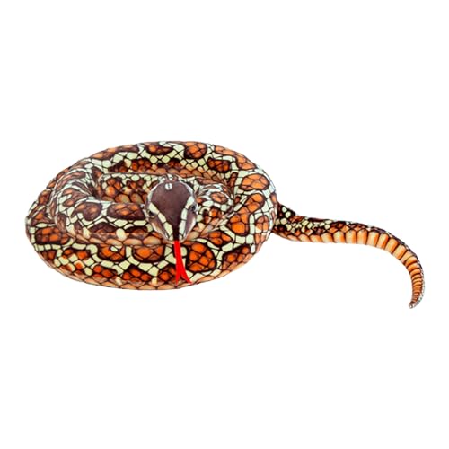 XAGMODSHN Superrr Long Snake Toy Großgröße Stofftiere Für Halloween Streichspiel Spielzeug Couch Kissen Gefüllte Tiere Schlange von XAGMODSHN