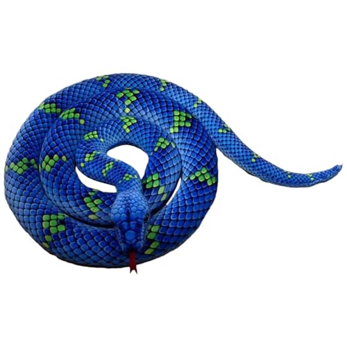 XAGMODSHN Superrr Long Snake Toy Großgröße Stofftiere Für Halloween Streichspiel Spielzeug Couch Kissen Gefüllte Tiere Schlange von XAGMODSHN