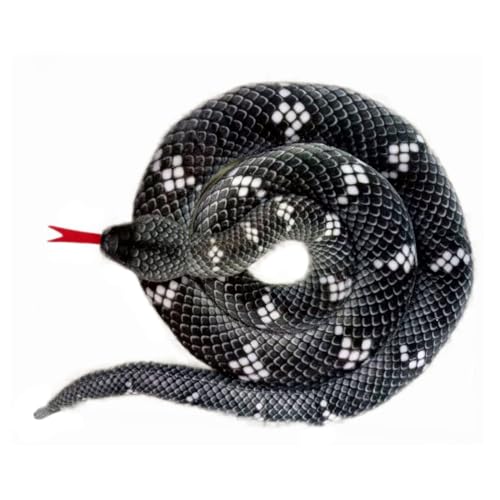 XAGMODSHN Superrr Long Snake Toy Großgröße Stofftiere Für Halloween Streichspiel Spielzeug Couch Kissen Gefüllte Tiere Schlange von XAGMODSHN