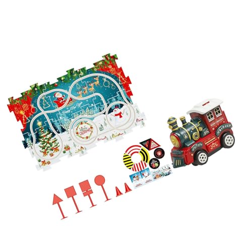 XAGMODSHN Weihnachten Elektrische Zug Abenteuer Puzzle Track Spielset Für Kinder Pädagogisches Spielzeug Track Set Für Kinder Cartoon Zug von XAGMODSHN