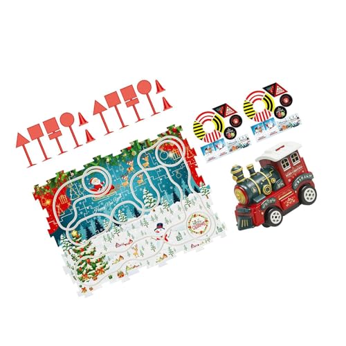 XAGMODSHN Weihnachten Elektrische Zug Abenteuer Puzzle Track Spielset Für Kinder Pädagogisches Spielzeug Track Set Für Kinder Cartoon Zug von XAGMODSHN