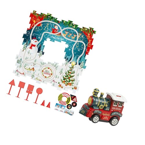 XAGMODSHN Weihnachten Elektrische Zug Abenteuer Puzzle Track Spielset Für Kinder Pädagogisches Spielzeug Track Set Für Kinder Cartoon Zug von XAGMODSHN