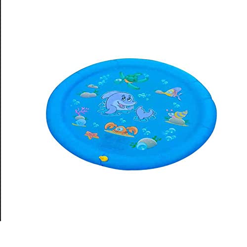 XANAYXWJ Planschbecken, Haustierspielwasser-Spritzmatte, Schwimmbad, aufblasbare Wassersprinkler-Pad-Badewanne für Hunde, Gartenbrunnen-Spielzeug (Größe: L) (eine stabilisiert) von XANAYXWJ