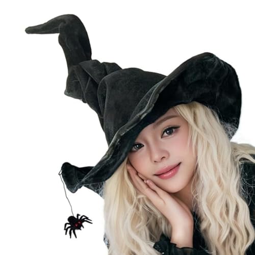 XANHOY Festives Hexenhut Anhänger Damen Mädchen Lolitas Zauberer Hut Unisex Hut Anhänger für Halloween Feiern von XANHOY