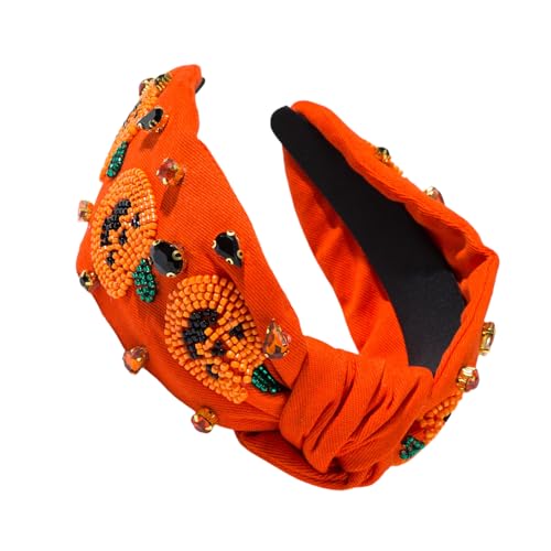 XANHOY Jeweled Pumpkin Specter Stirnband mit Perlen für Kinder, Halloween, Bühne, Schule, Theateraufführungen von XANHOY