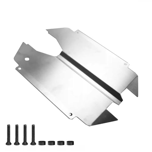 XBERSTAR RC Chassis Armor Guard Plate for MJX 10208 1/10 RC Stainless Chassis Protection Plate RC Upgrade Parts (Chassis Armor Guard Plate) von XBERSTAR