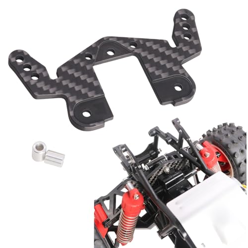 XBERSTAR RC Shock Mount for Tamiya 1/10 Hotshot II 2024 4WD RC Rear Shock Absorber Bracket Mount Carbon Fiber Shock Towers Suspension Bracket Upgrade Parts von XBERSTAR