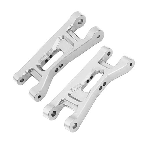 XBERSTAR RC Vorderer unterer Wipparm für LOSI 1/24 Micro-B Aluminium vorne unten Wipparm Upgrade-Teile (Silber) von XBERSTAR